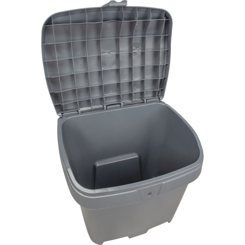 Salt & Sand Storage Bins, With Hasp, 21" x 27" x 26", 4.24 cu. ft., Grey Industrial Sales