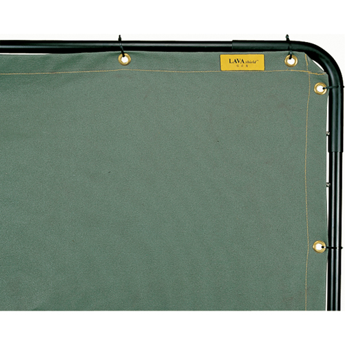 &eacute;cran et cadre pour soudage, Vert olive, 6' x 6' Industrial Sales