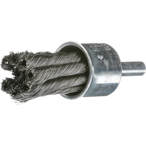 Knot Wire End Brush, 1" Dia., 0.02" Wire Dia., 1/4" Shank Industrial Sales