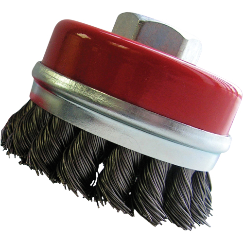 Bridled Cup Brushes, 3" Dia. x 5/8"-11 Arbor Industrial Sales