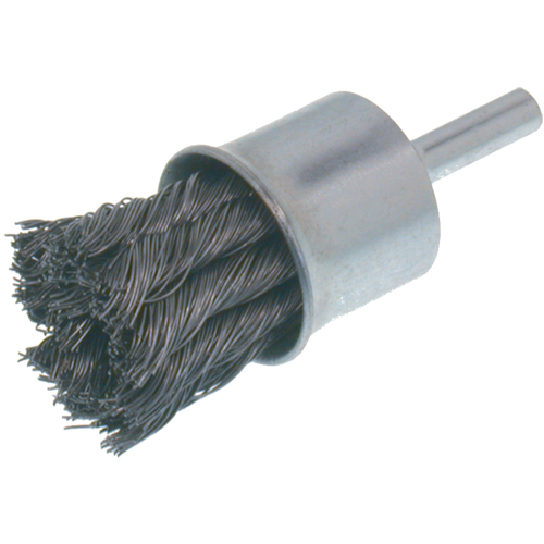 Economy Knot Wire End Brush, 1" Dia., 0.014 Wire Dia., 1/4" Shank Industrial Sales