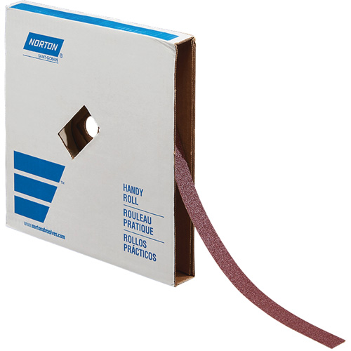 Rouleau de toile abrasive pour m&eacute;tal, Oxyde d'aluminium, 1" la x 150' lo, Grain 60 Industrial Sales