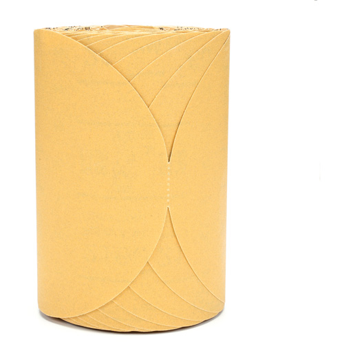 Rouleau de disques dor&eacute;s 216U Stikit, Oxyde d'aluminium, 6" la x 87' lo, Grain P180 Industrial Sales