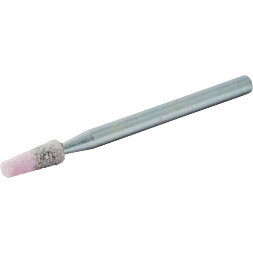 Meule mont&eacute;e vitrifi&eacute;e, B97, Oxyde d'aluminium, 1/8" dia., 3/8" lo, 80 Grain Industrial Sales