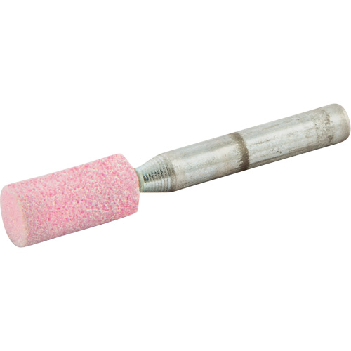 Vitrified Bond Mounted Point, W177, Aluminum Oxide, 3/8" Dia., 3/4" L, 80 Grit Industrial Sales