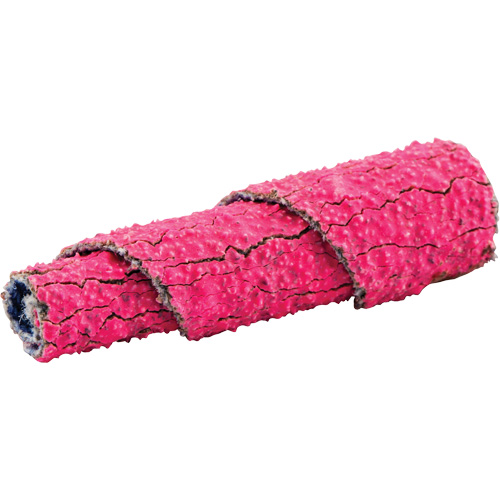 Rouleaux de cartouches en spirale pleine conique R928, 60 Grain, 3/8" dia., C&eacute;ramique d'alumine, 1-1/2" lo, 1/8" Dimension de l'arbre Industrial Sales