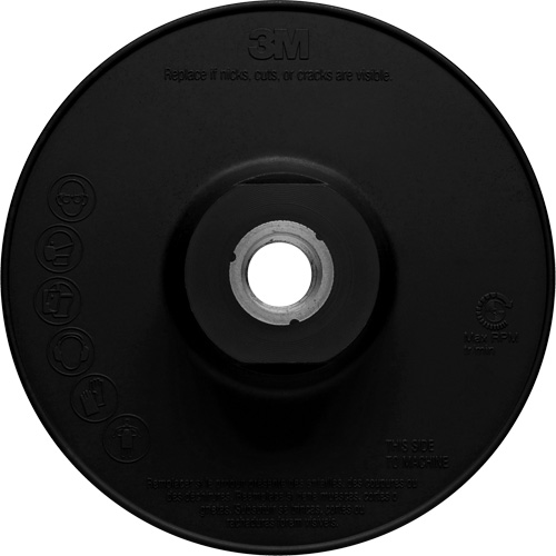 Ribbed Back-Up Pad, 4" Industrial Sales