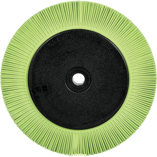 Scotch-Brite Type S Precision Radial Bristle Brush PN-RB with Flange, Ceramic, 50+ Grit, 8" Dia. Industrial Sales