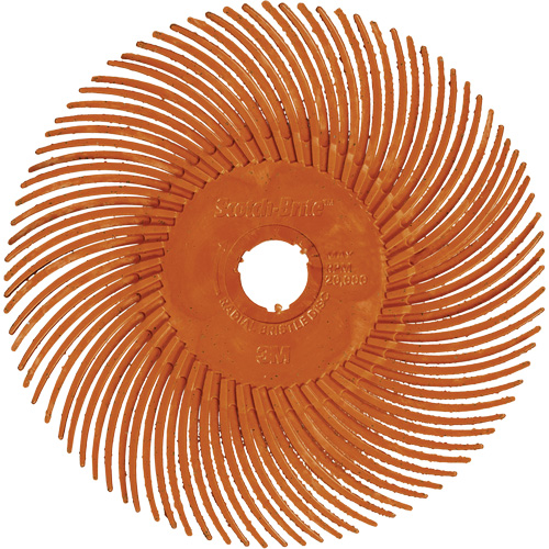Scotch-Brite Type C Precision Radial Bristle Brush PN-RB, Ceramic, 80+ Grit, 3" Dia. Industrial Sales