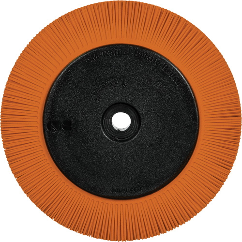 Scotch-Brite Type S Precision Radial Bristle Brush PN-RB with Flange, Ceramic, 80+ Grit, 8" Dia. Industrial Sales