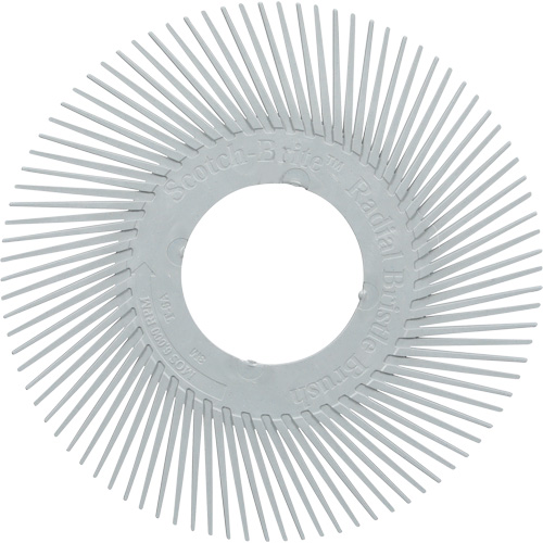 Scotch-Brite Type A Precision Radial Bristle Brush PN-RB without Adapter, Ceramic, 120+ Grit, 6" Dia. Industrial Sales
