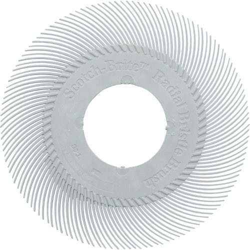 Scotch-Brite Type C Precision Radial Bristle Brush PN-RB without Adapter, Ceramic, 120+ Grit, 6" Dia. Industrial Sales