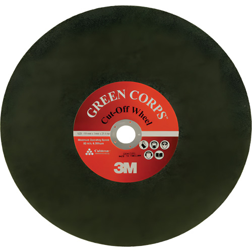 Disque &agrave; tronçonner Green Corps, 13-9/10" x 0,118", Arbre de 1", C&eacute;ramique, 20 000 Tr/min Industrial Sales