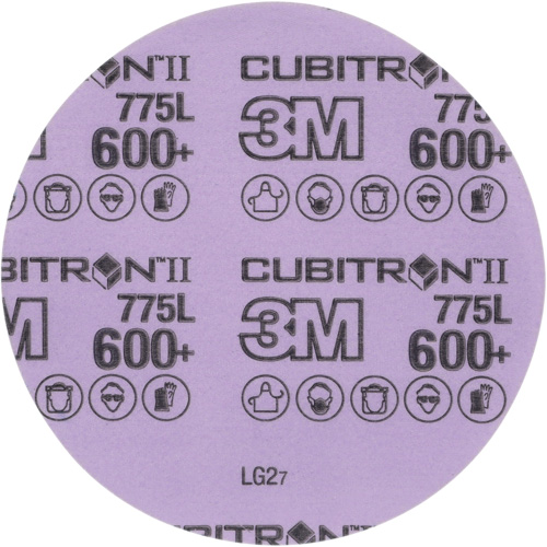 Disque en pellicule Cubitron II Hookit, dia 5", Grain 600+, C&eacute;ramique, 3 mil Industrial Sales