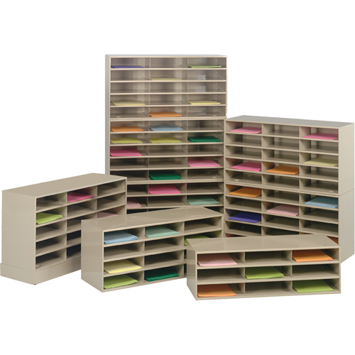 Data Organizers, Stationary, 9 Slots, Steel, 33-3/4" W x 11-5/8" D x 10-3/4" H Industrial Sales