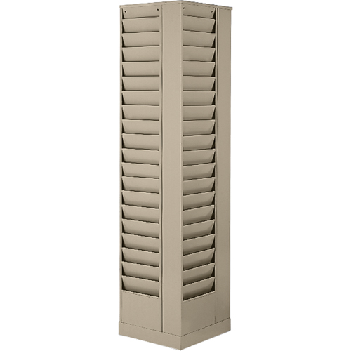 Literature Storage Racks, Rotating, 23 Slots, Steel, 14-1/8" W x 14-1/8" D x 66" H Industrial Sales