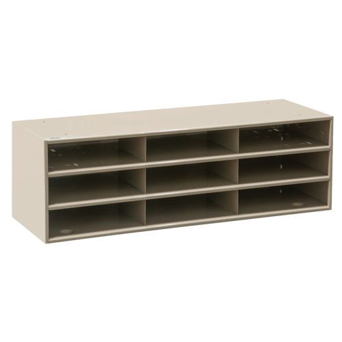 Data Organizers, Stationary, 15 Slots, Steel, 33-3/4" W x 11 5/8" D x 17 3/4" H Industrial Sales