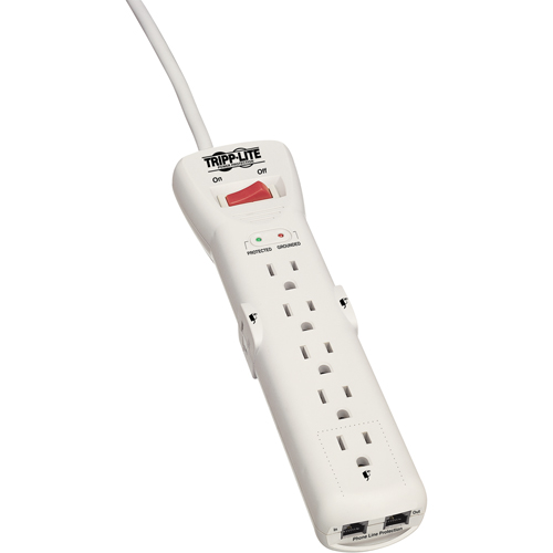 Protect-It Surge Suppressors, 7 Outlets, 2470 J, 1800 W, 7' Cord Industrial Sales