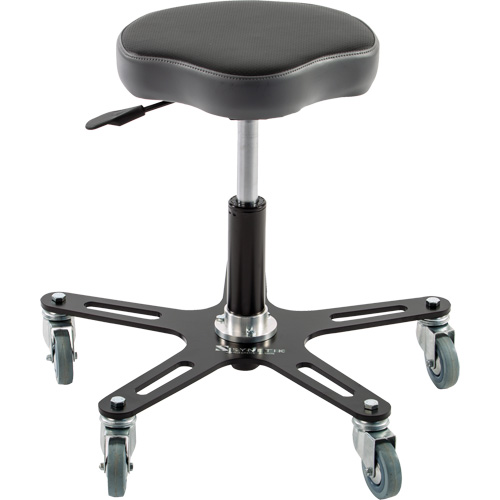 SF130 Ergonomic Chair, Vinyl Seat, Black Industrial Sales