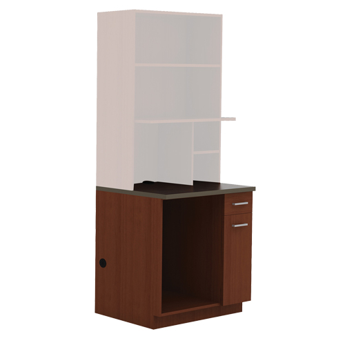 Armoire modulaire, M&eacute;lamine, 39" h x 36" la x 25" P, Acajou Industrial Sales