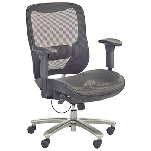 Economical Big & Tall Chair, Mesh, Black, 450 lbs. Capacity Industrial Sales
