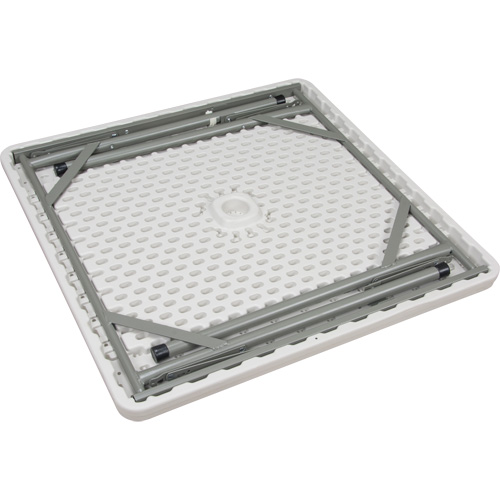 Table pliante, Carr&eacute;e, 34" l x 34" la, Poly&eacute;thyl&egrave;ne, Blanc Industrial Sales