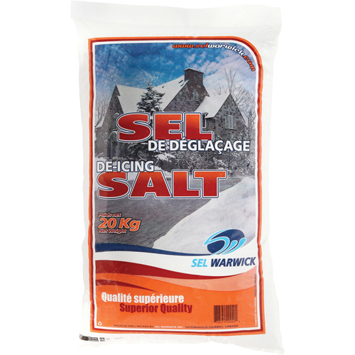 Ice Melting Salt, 44.1 lbs. (20 kg), Bag, -10°C (14°F) Industrial Sales
