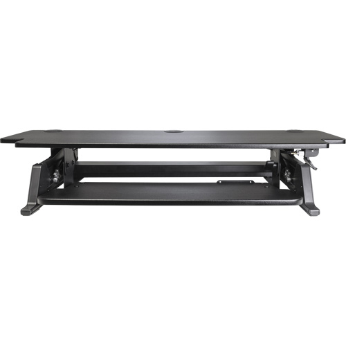 Poste de travail assis-debout Goya, Mod&egrave;le de bureau, 20" h x 42" la x 16" p, Noir Industrial Sales