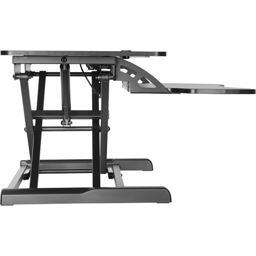 Poste de travail assis-debout Goya, Mod&egrave;le de bureau, 22" h x 31-1/2" la x 24" p, Noir Industrial Sales