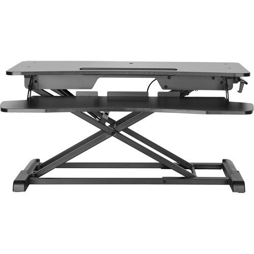 Poste de travail assis-debout Goya, Mod&egrave;le de bureau, 22" h x 31-1/2" la x 24" p, Noir Industrial Sales