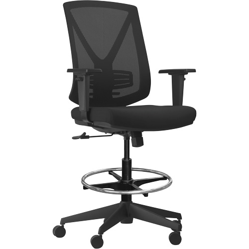 Chaise ajustable &agrave; basculement synchronis&eacute; s&eacute;rie Activ, Tissu/Mailles, Noir, Capacit&eacute; 275 lb Industrial Sales