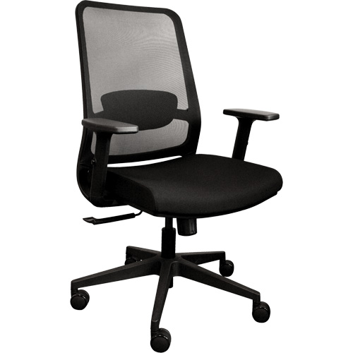 Activ Series Synchro-Tilt Office Chair, Fabric/Mesh, Black, 275 lbs. Capacity Industrial Sales