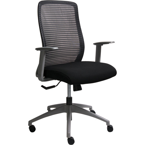 Era Series Adjustable Office Chair, Fabric/Mesh, Black, 275 lbs. Capacity Industrial Sales