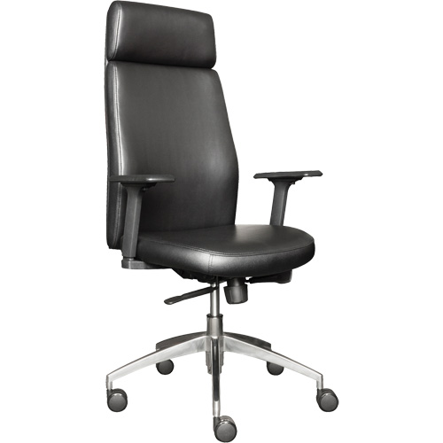 Fauteuil de cadre &agrave; dossier &eacute;lev&eacute; s&eacute;rie Activ, Polyur&eacute;thane/Vinyle, Noir, Capacit&eacute; 275 lb Industrial Sales