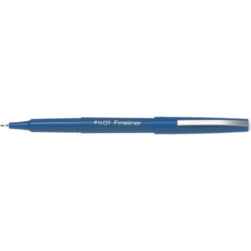 Stylo Fineliner, Bleu, Pointe Fin Industrial Sales