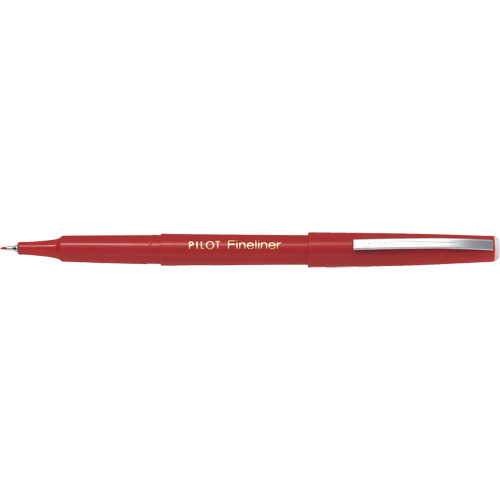 Stylo Fineliner, Rouge, Pointe Fin Industrial Sales