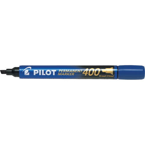 400 Permanent Marker, Blue, Chisel Tip Industrial Sales