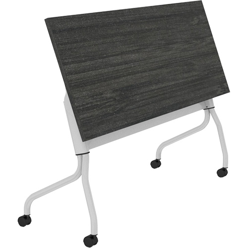 Table de formation &agrave; dessus rabattable Newland, 24" lo x 60" la x 29-1/2" h, Brun fonc&eacute; Industrial Sales