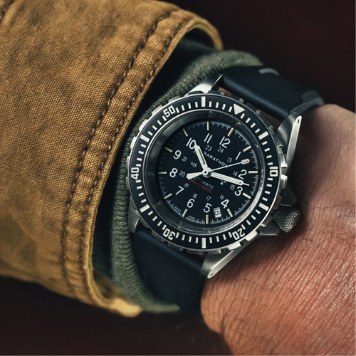 Grande montre automatique de plong&eacute;e, Num&eacute;rique, &agrave; piles, 41 mm, Noir Industrial Sales