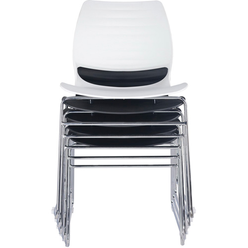 Chaises empilables, Polypropyl&egrave;ne, Hauteur 32", Capacit&eacute; 250 lb, Noir Industrial Sales