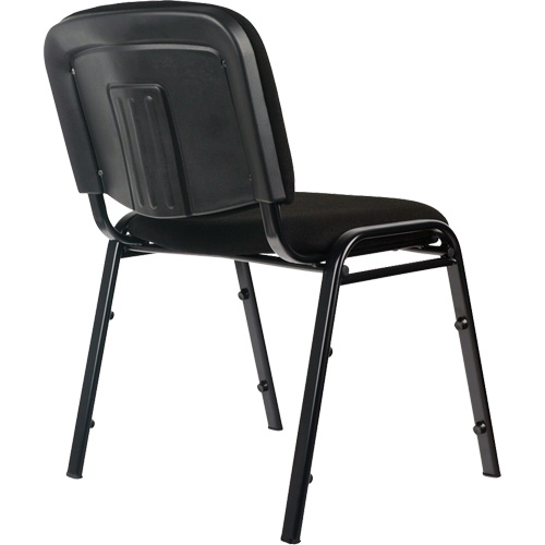 Chaises empilables, Tissu, Hauteur 32", Capacit&eacute; 250 lb, Noir Industrial Sales