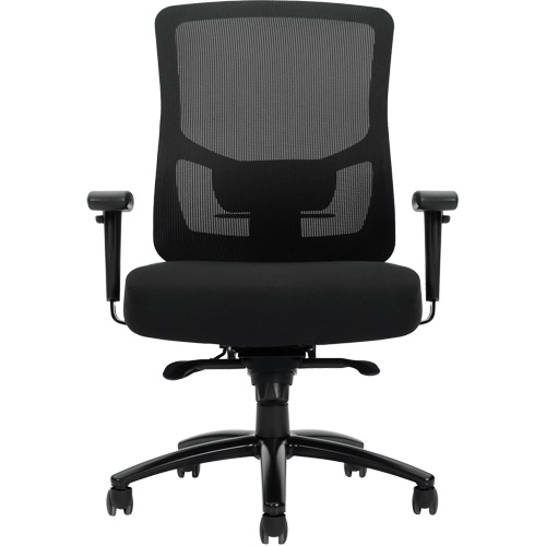 Raven 400 High-Back Heavy-Duty Synchro-Tilter, Mesh, Black, 400 lbs. Capacity Industrial Sales