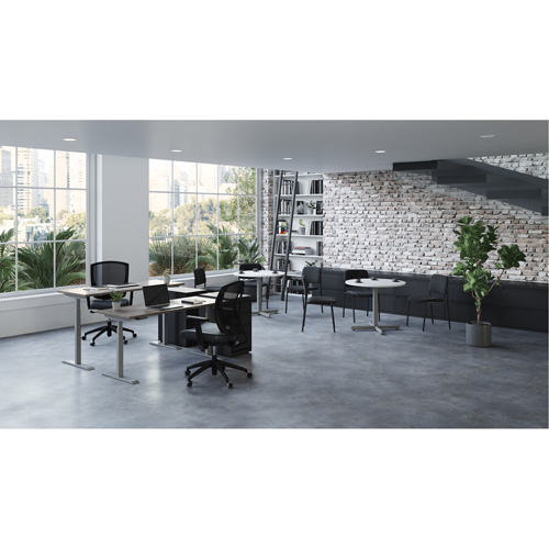 Newland Height-Adjustable Rectangular Table Industrial Sales