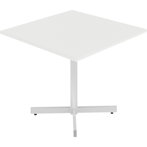 Table carr&eacute;e &agrave; hauteur r&eacute;glable Newland, 36" lo x 36" la x 29" h, Dessus de 1", Stratifi&eacute;, Blanc Industrial Sales