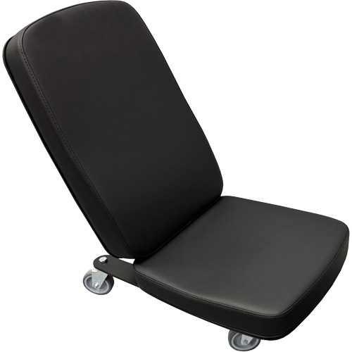 FLEX Mini Industrial Chair, Vinyl, Black, 280 lbs. Capacity Industrial Sales