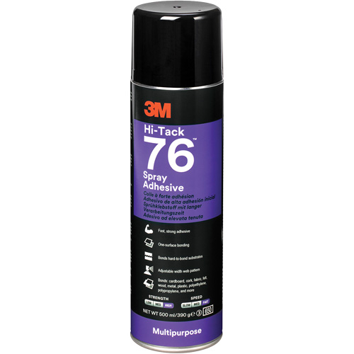 76 High Tack Adhesive, Clear, Aerosol Can Industrial Sales
