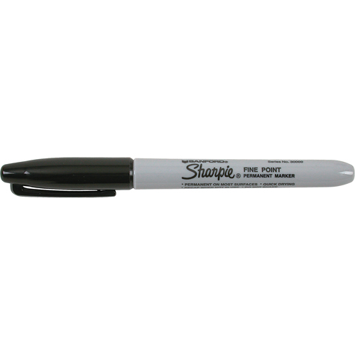 Permanent Markers - #15, Black, Fine Tip Industrial Sales