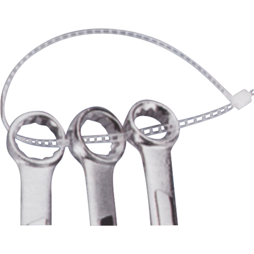 Attaches avec encoches, Longueur 7", R&eacute;sistance &agrave; la traction 40 lb, Naturel Industrial Sales