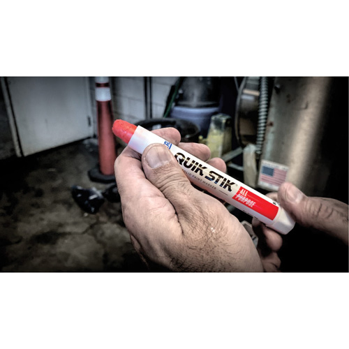 Quik Stik&reg; Twist-Up Paint Markers, Solid Stick, White Industrial Sales