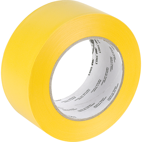 Rubans adh&eacute;sifs en vinyle 3903, 50 mm (2") la x 45,5 m (149,25') lo, 6,3 mils, Jaune Industrial Sales